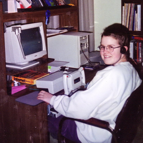 Melinda at Computer